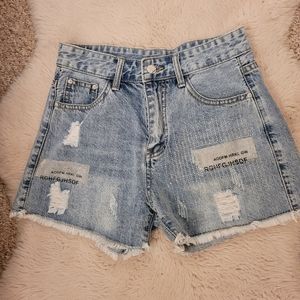 Jean shorts sequins women